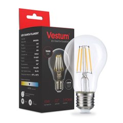 Лампа LED Vestum філомент А60 Е27 10Вт 220V 4100К (1-VS-2113)