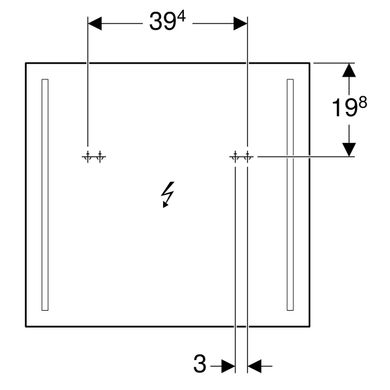 Зеркало Geberit Option 500.587.00.1