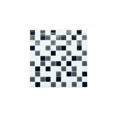Мозаїка скляна Kotto Keramika 300x300 мм gray m/gray w/white GM 4034 C3