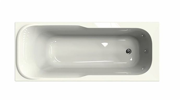 Ванна акриловая KOLO SENSA прямоугольная, боковой слив 1500x700 мм, белая XWP355000N