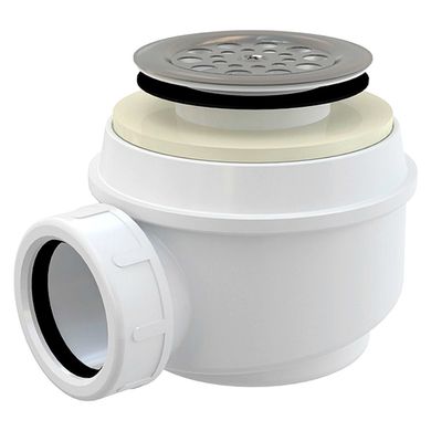 Сифон для душового піддону ALCAPLAST для зливних отворів Ø52 мм, хром A46-50