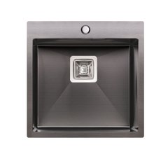 Кухонна мийка Qtap DK5050BL Black 2.7/1.0 мм (QTDK5050BLPVD2710)