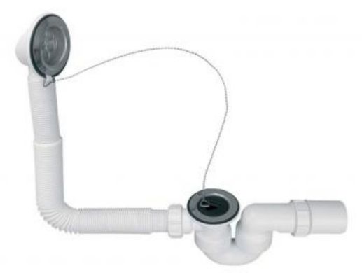 Сифон для ванни McAlpine 40/50 білий HC-30 ЕХ