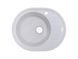 Кухонна мийка Adamant OVUM 615x495x200 мм, з сифоном, 01 білий