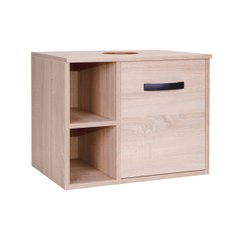 Тумба підвісна Qtap Pisces 600х480х437 Whitish oak зі стільницею (QT2579TPL603WO)