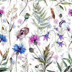 Шпалери Walldeco Патерн з польових квітів, текстура Жаккард 30050