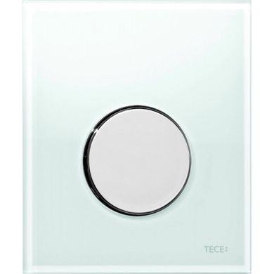 Кнопка змиву TECEloop для пісуара, скло, білий/хром глянцевий 9242660
