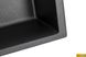 Кухонная мойка GRANADO VALENCIA Black Shine врезная 775x495 мм, с сифоном (0701)
