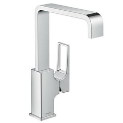 Змішувач для раковини Hansgrohe Metropol 230 ручка Loop поворотний, гарнітура push-open 74511000