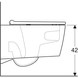 Підвісний унітаз Geberit ONE, TurboFlush з дюропластовим сидінням soft-close, декоративна панель глянцевий хром, KeraTect / білий 500.202.01.1