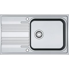 Кухонна мийка FRANKE SMART вбудована зверху, 1-камерна оборотна декор 860х500 мм h190, хром 101.0456.706