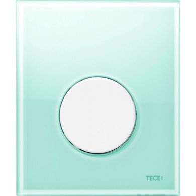 Клавиша смыва TECEloop для писсуара, стекло, зелёный/белый 9242651