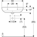 Раковина Geberit Selnova 60х48 отвір для змішувача в центрі, біла 500.305.01.1