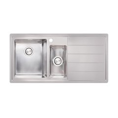 Кухонна мийка Apell Linear Plus LNP1002FRBC 1000х500 RIGHT в комплекті з донним клапаном, злив/пер.