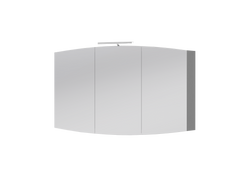 Дзеркальна шафа BOTICELLI Vanessa 1200x620x150 мм, білий UMC-110
