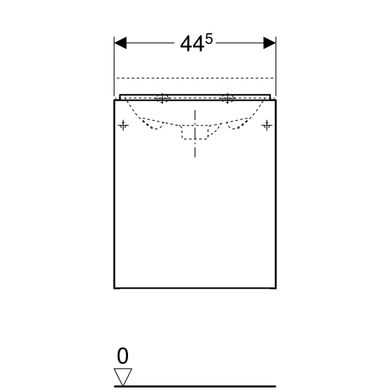 Тумба для раковини Geberit Acanto 500.608.01.2