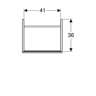 Тумба для раковини Geberit Acanto 500.608.01.2