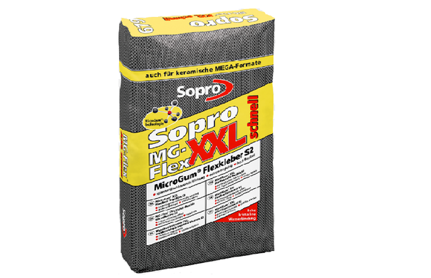 Цементный клей SOPRO MG-FLEX XXL для плитки 15 кг (679/15)