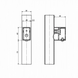 Комплект скрытого подключения Deffi Классик для полотенцесушителя СП 36.40х25