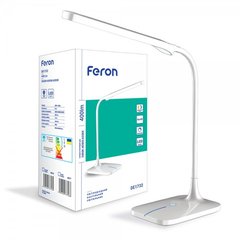 Настольный светодиодный светильник Feron DE1732 white (40077)