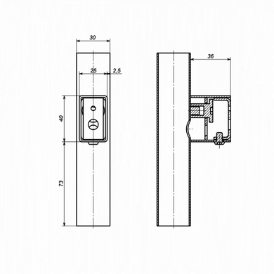 Комплект скрытого подключения Deffi Арт дизайн для полотенцесушителя СПАД 36.40х25
