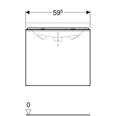 Тумба для раковини Geberit Acanto 500.609.01.2