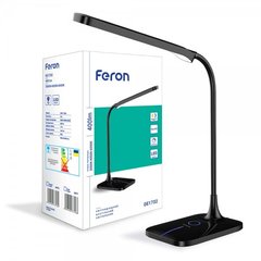 Настольный светодиодный светильник Feron DE1732 black (40076)