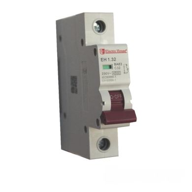 Автоматичний вимикач Electro House 1P 32A EH-1.32