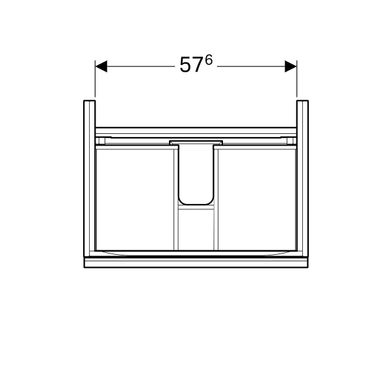 Тумба для раковини Geberit Acanto 500.610.01.2