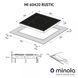 Поверхность индукционная Minola MI 60420 GBL RUSTIC
